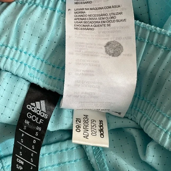 Adidas Golf Aqua Blue Shorts Size S - Picture 3 of 7